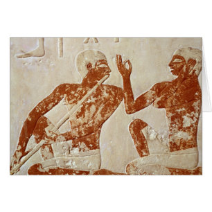 Painted relief depicting a flute player
