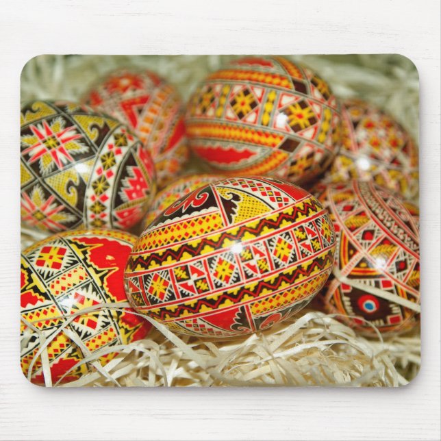 Painted Romanian Easter Eggs Mouse Mat (Front)