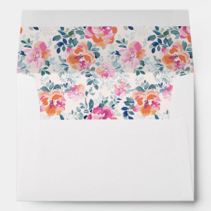 Painted Roses Pattern Envelope
