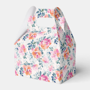 Painted Roses Pattern Favour Box