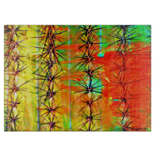 Painted Saguaro Kitchen Cutting Board