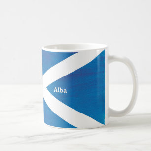 painted Scotland/Alba- Scottish Gaelic (Gàidhlig)  Coffee Mug