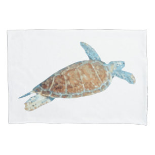 Painted Sea Turtle Art Pillowcase