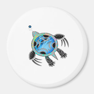 Painted Sea Turtle Magnet