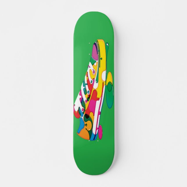 Painted Shoe Skateboard (Front)