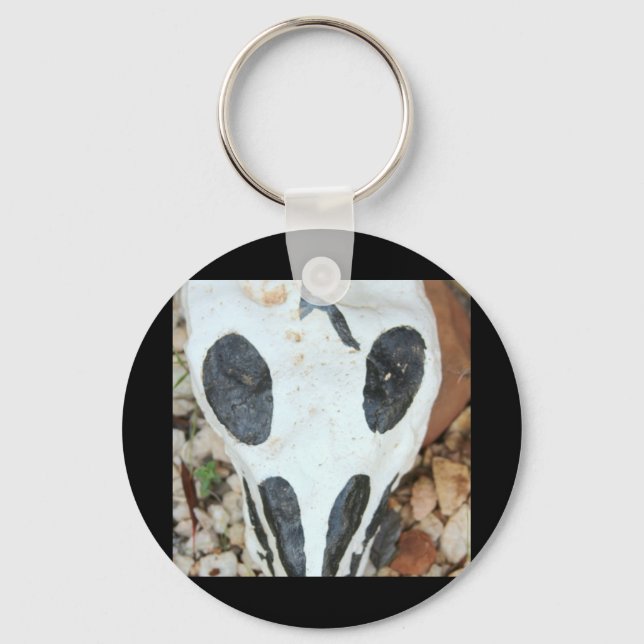 painted skull key ring (Front)