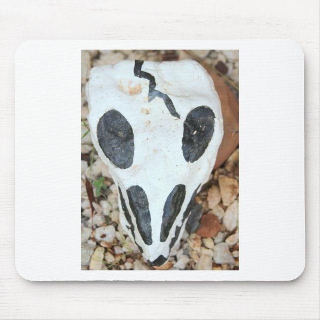 painted skull mouse mat (Front)