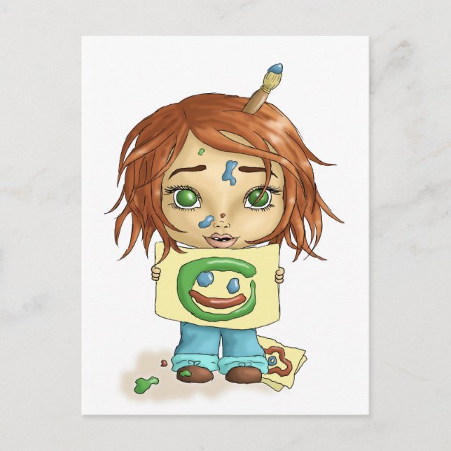 Painted Smile Postcard (Front)