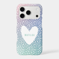 Painted spot + heart pastel gradient personalised