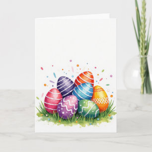 Painted Spring Ovates Card
