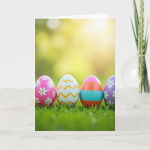 Painted Spring Ovoids Card