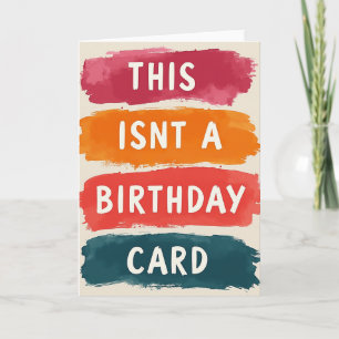 Painted Stripe Birthday Card
