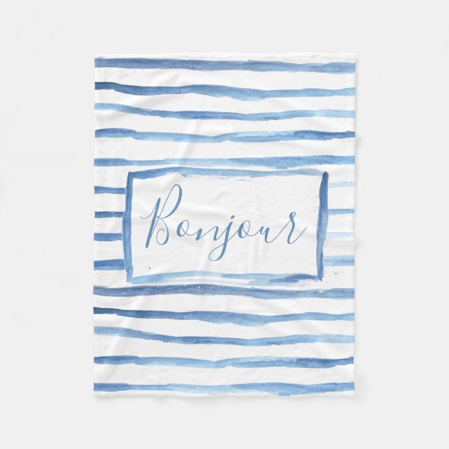 Painted Stripes Customisable Blanket (Front)