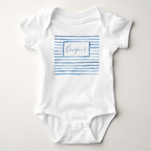 Painted Stripes Customisable Onsie Baby Bodysuit
