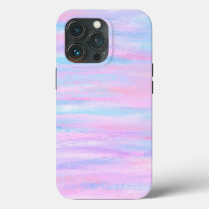 Painted Stripes Turquoise Pink Purple Case-Mate iP iPhone 13 Pro Case