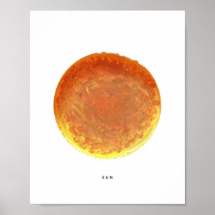 Painted Sun Art Print