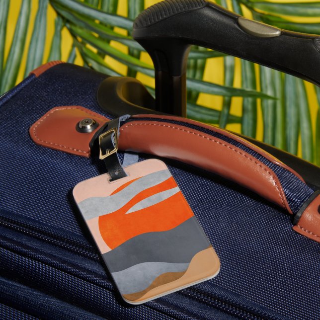 Painted Sun, clouds and water Luggage Tag (Front Insitu 1)