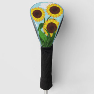 Painted Sunflowers Golf Head Cover