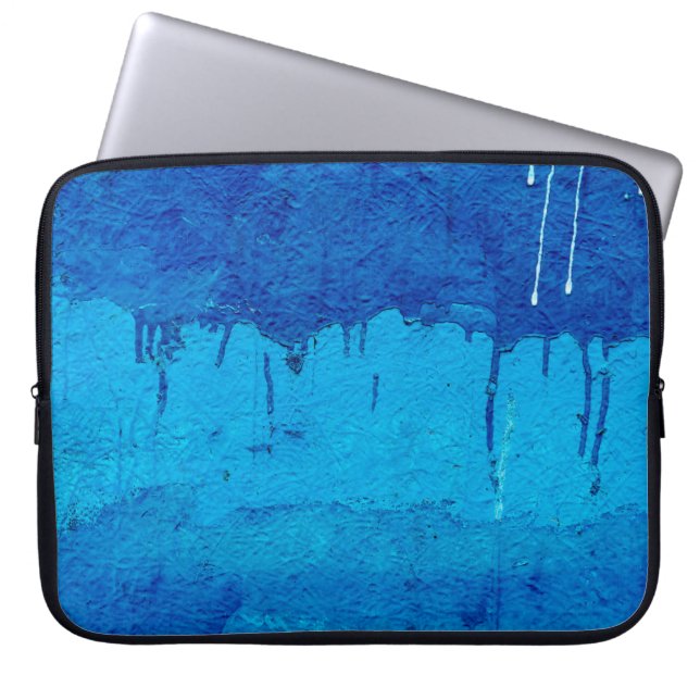 Painted textured and decorativeabstract, architect laptop sleeve (Front)
