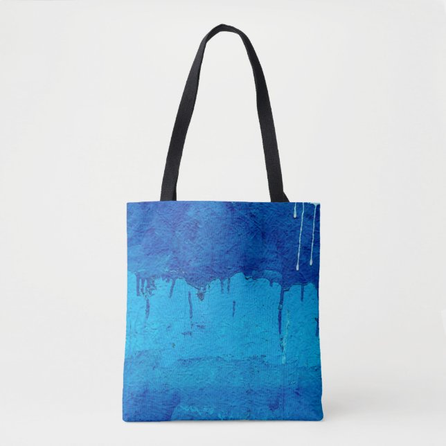 Painted textured and decorativeabstract, architect tote bag (Front)
