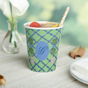 Painted Topiary Chinoiserie Ginger Jars Jar Napki Paper Cups