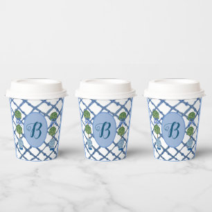 Painted Topiary Chinoiserie Ginger Jars Jar Paper Cups
