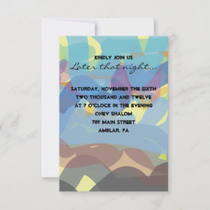 PAINTED TORAH Bar Bat Mitzvah Party card