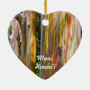Painted Trees and Bamboo Forest, Maui Ceramic Tree Decoration
