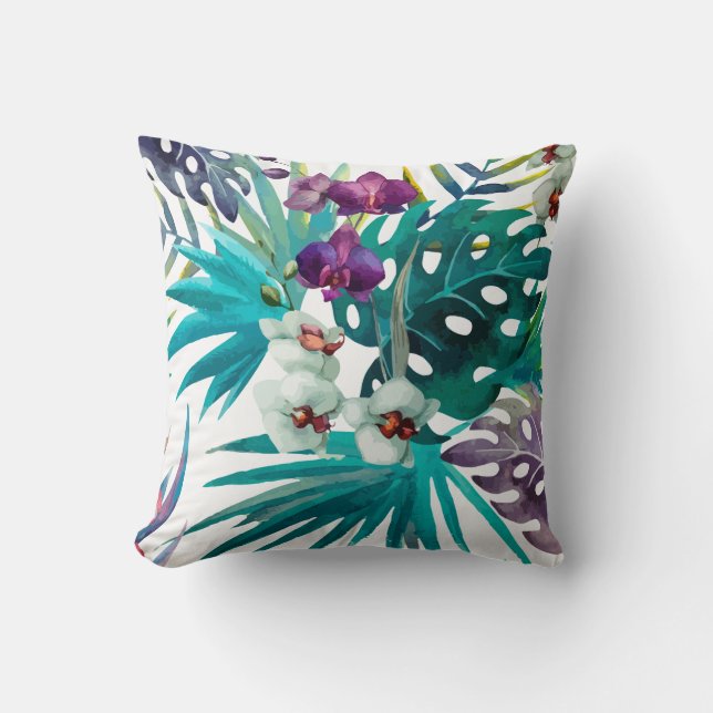 Painted Tropical Cushions (Front)
