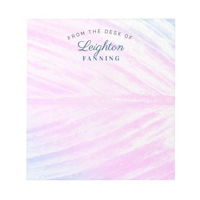 Painted Tropical Leaf Notepad (Front)