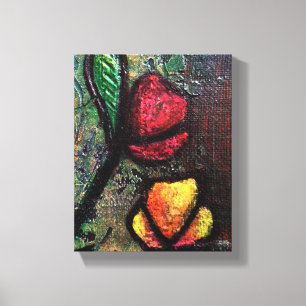 Painted Tulips Canvas Print
