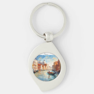 Painted Venice, Italy Key Ring