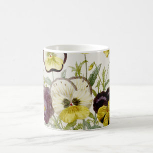 Painted Vintage Flower Bouquet Script 2 Coffee Mug