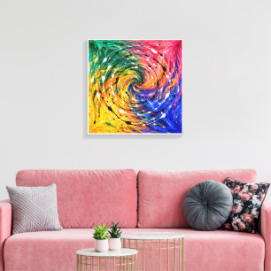 Painted Vortex Canvas Print