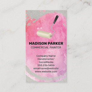 Painted Wall   Paint Roller Tool Business Card