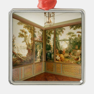 Painted wall panels in the Salon of Gille Metal Tree Decoration