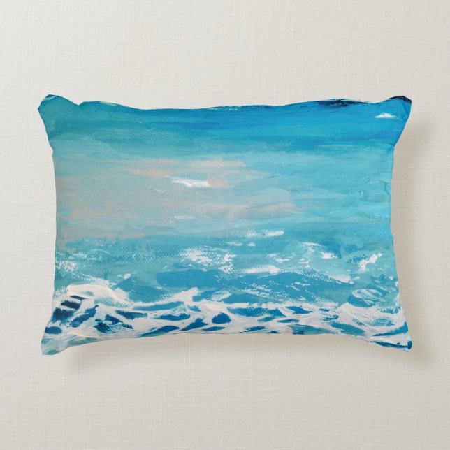 Painted Water Colours Decorative Cushion (Front)