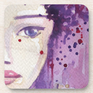 Painted Watercolor Background Coaster