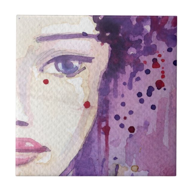 Painted Watercolor Background Tile (Front)