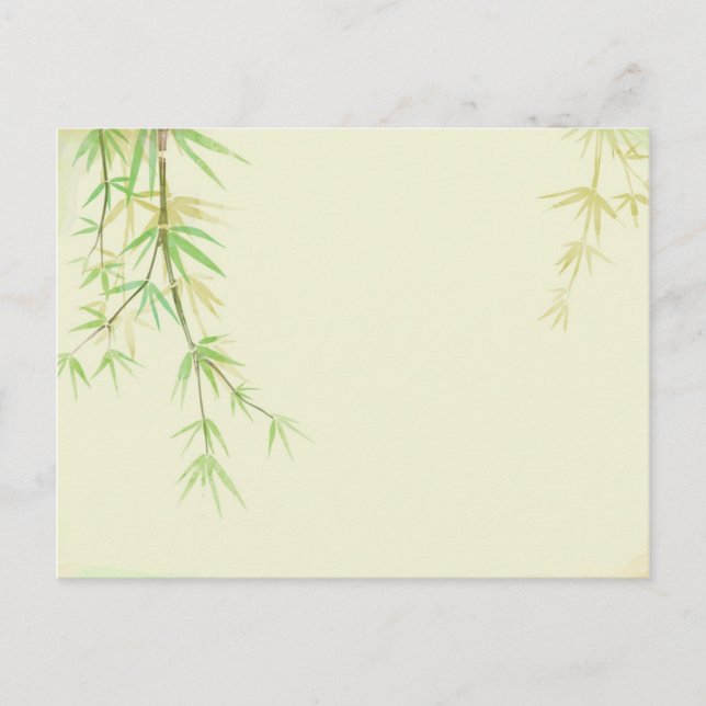 Painted watercolor card with wild stylised (Front)