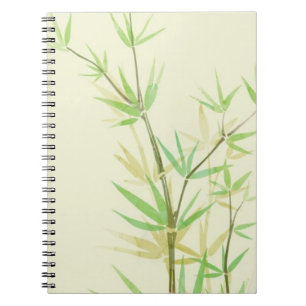 Painted watercolor card with wild stylised notebook