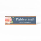 Painted Watercolor Floral Pattern Custom Name
