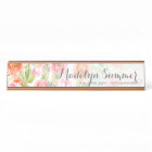 Painted Watercolor Flowers Calligraphy Name
