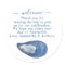 Painted Watercolor Seashell with Message Sticker