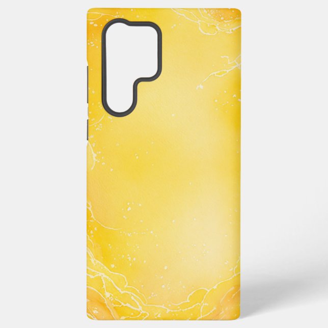 Painted Watercolor Yellow Light Frame Phone Case (Back)