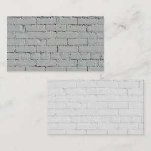 Painted White Brick Wall Business Card