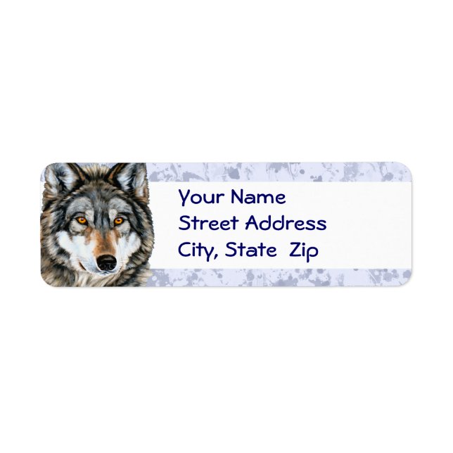 Painted Wolf Address Labels (Front)