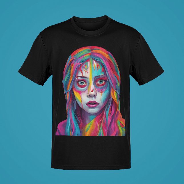 Painted Woman in Despair Graphic Art Design Trend  T-Shirt (Creator Uploaded)