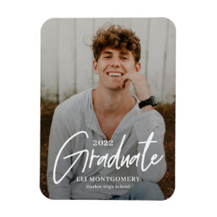 Painted Word EDITABLE COLOR Graduation Magnet