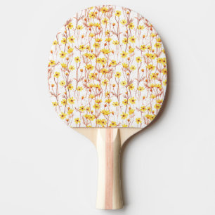 Painted Yellow Daisies Ping Pong Paddle